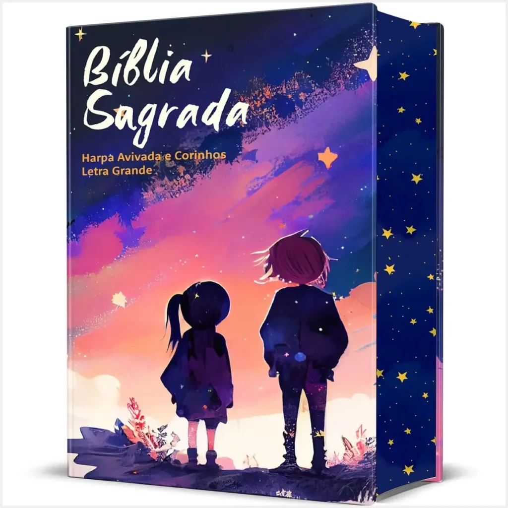 Bíblia Completa Antigo E Novo Testamento Completa Para Criança Capa Dura Com Harpa E Corinhos